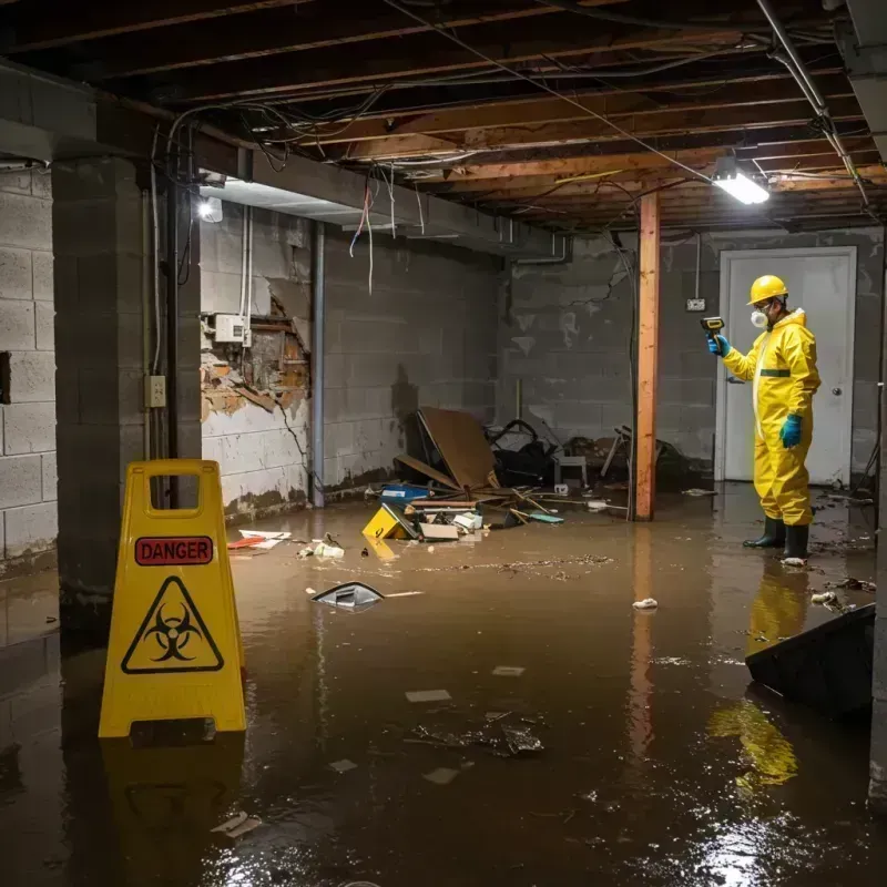 Flooded Basement Electrical Hazard in Black Forest, CO Property